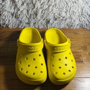 cute yellow crocs